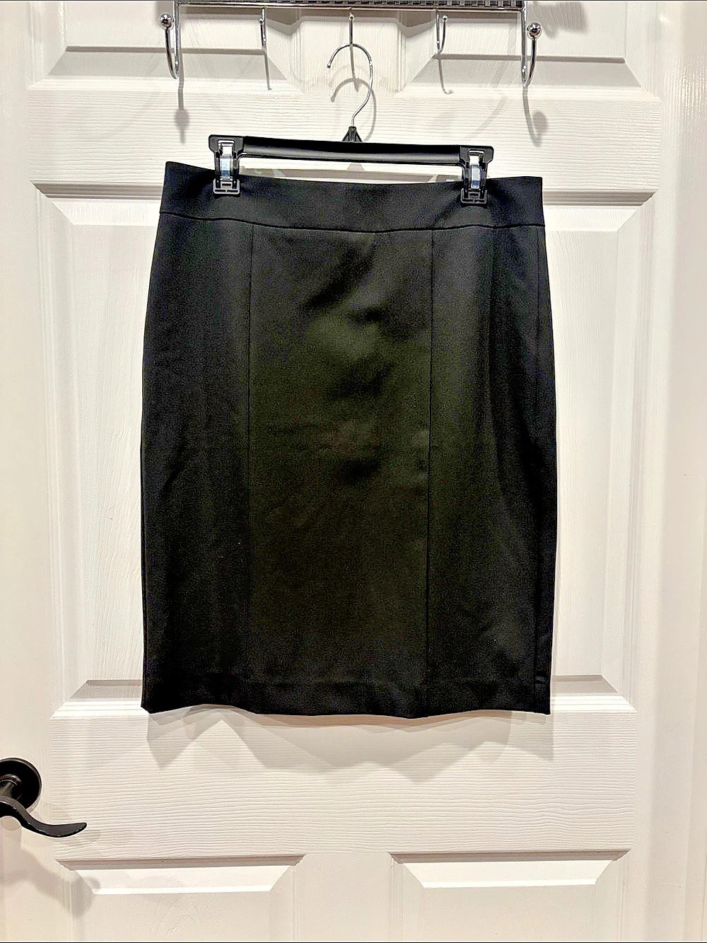 Ann Taylor Factory Shelly Pencil Skirt Black Pencil Skirt Size 10 NWT